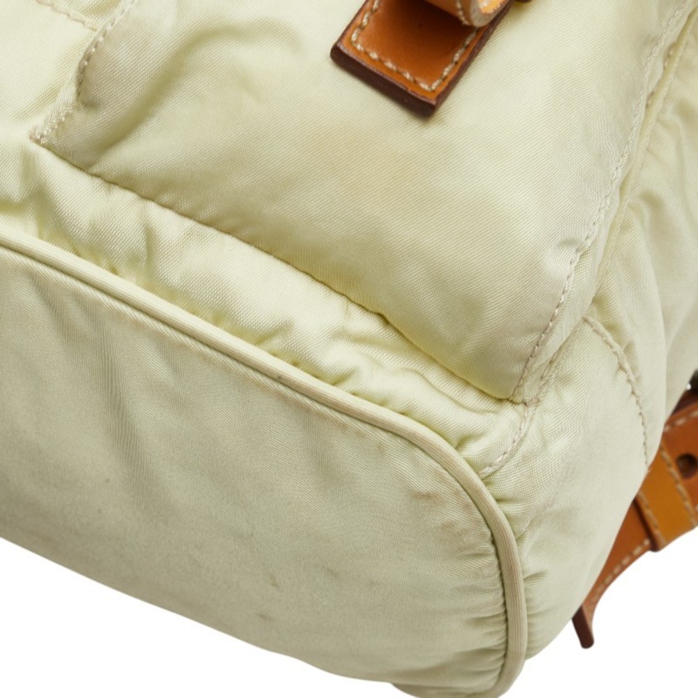 Prada Triangular Logo Backpack Green Brown - image 6